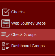 Check Group Configuration Menu
