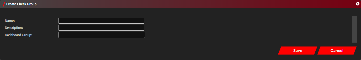 Add Check Group Window