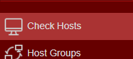 Check Hosts Configuration Menu