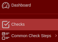 Checks Configuration Menu