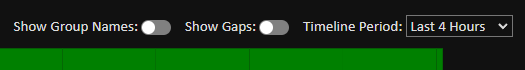 Dashboard Timeline Controls