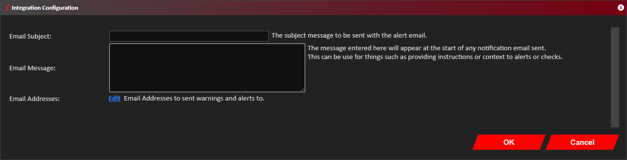 Email Integration Configuration