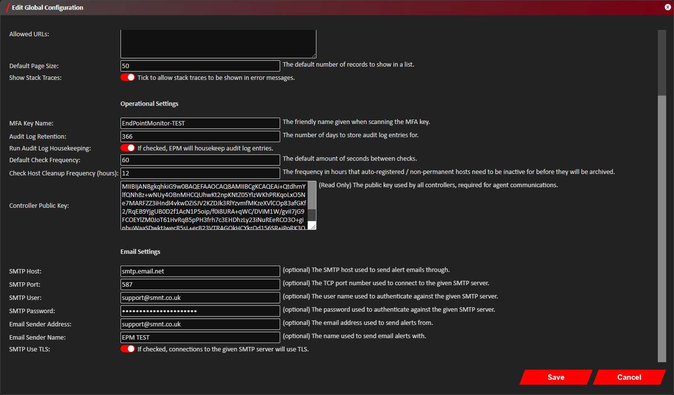 Email Configuration