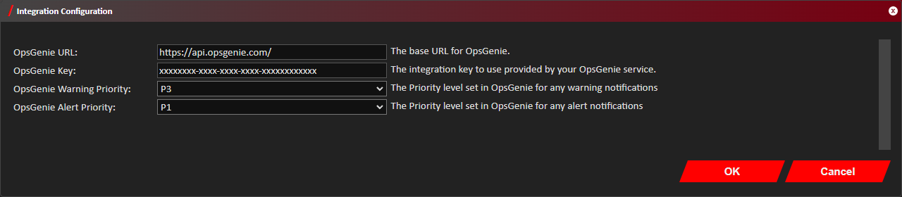 OpsGenie Integration Configuration