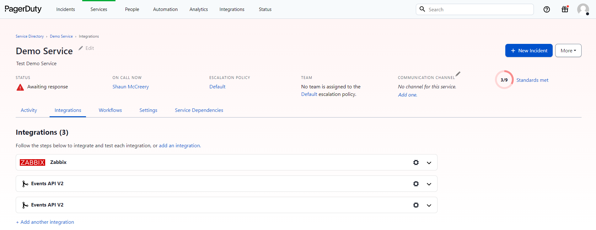 PagerDuty Service Integrations