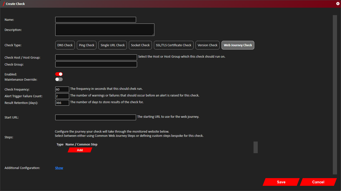 Add Check Window
